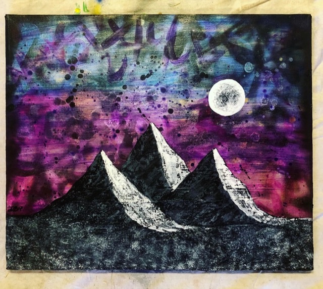 Peaks under a full moon