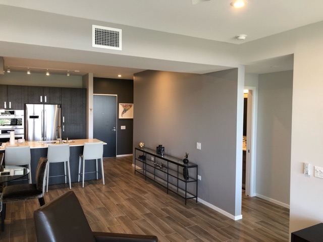 Open kitchen and dining